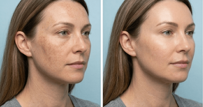 Procell Microchanneling before and after — improved skin tone and reduced scarring at Silkentouch Cambridge